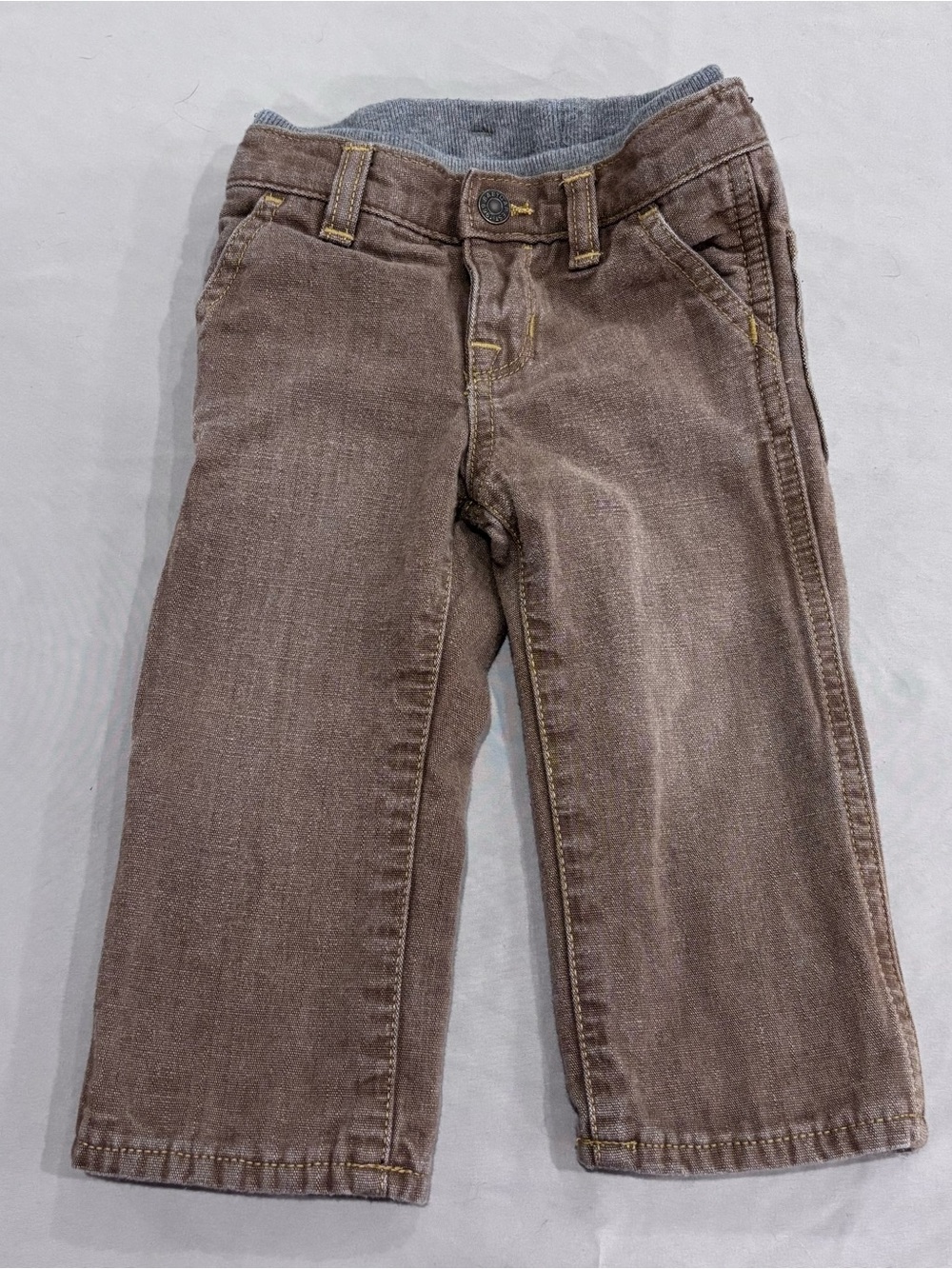 Baby Gap 1969 Brown Carpenter Pants 12-18M Workwear Utility Baby Toddler